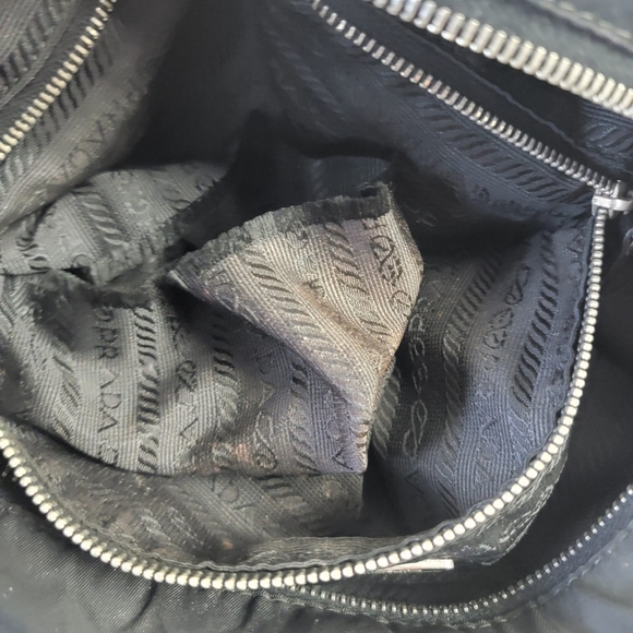 Vintage Prada TESSUTO Nylon Black Tote Shoulder Bag - Picture 12 of 16